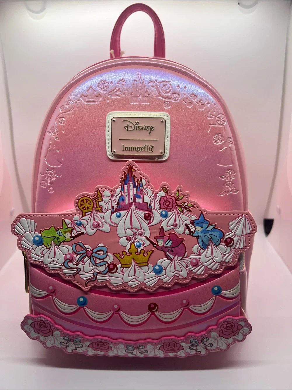 NWT Aurora Cake Loungefly Mini Backpack - Picture 1 of 6